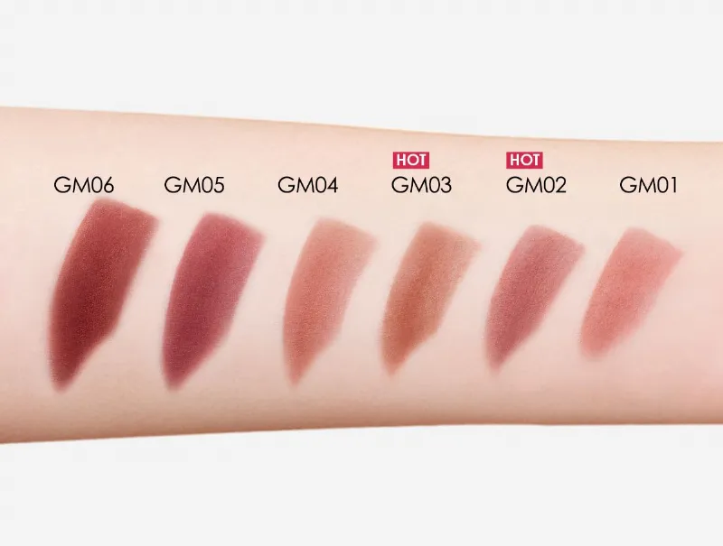 Bảng màu son bùn Carslan Light And Glutinous Mistiness Lip Mud.